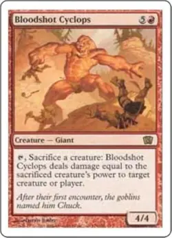 MTG 8th Edition - Bloodshot Cyclops (x2) NM - Image 1