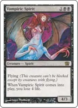 MTG 8th Edition - Vampiric Spirit (x3) NM - Image 1