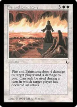 MTG The Dark - Fire and Brimstone NM - Image 1