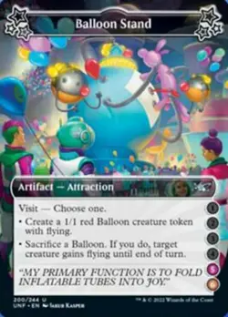 MTG Balloon Stand (5-6) - Foil, Unfinity, Near Mint, English - Image 1