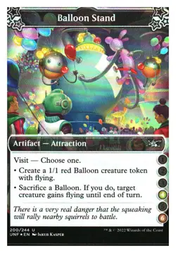 Balloon Stand (foil) Unfinity MTG - NM+ - Image 1