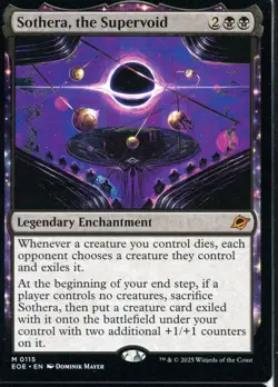 2025 Magic the Gathering Sothera the Super Void Legendary Enchantment Near Mint - Image 1