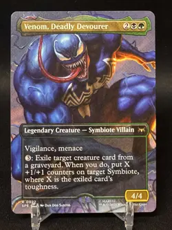 Venom, Deadly Devourer - Borderless -22 MTG Marvel's Spider-Man Non-Foil NM/M - Image 1