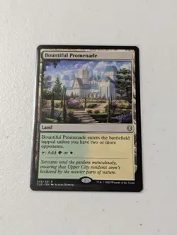 MTG Bountiful Promenade - Commander Legends: Battle for Baldur's Gate NM - Image 1