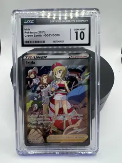 CGC 10 Irida Gg63/gg70 Full Art Pokemon Crown Zenith Gem Mint! Clean - Image 1