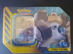 Pokemon TCG Melmetal & Lucario Gx Tag Team Tin - Image 1