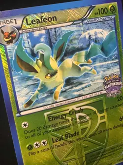 🌈 Leafeon - 11/116 - Pokemon Plasma Freeze Black White State Championships - NM - Image 3