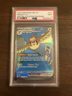 2023 POKEMON OBF EN-OBSIDIAN FLAMES SPECIAL ILLUSTRATION RARE PIDGEOT EX PSA 9 - Image 1