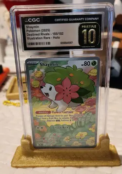 Pokemon Shaymin 185/182 Illustration Rare Destined Rivals CGC PRISTINE 10 - Image 1