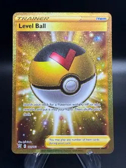 Pokemon Battle Styles LEVEL BALL Gold Secret Rare Full Art #181/163 1 - Image 1