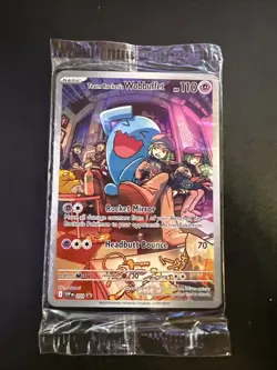 Pokemon Destined Rivals Team Rocket's Wobbuffet Black Star Promo 203 SVP Sealed - Image 1