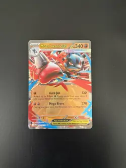 Pokemon TCG Mega Lucario ex 077/132 Mega Evolution English NM - Image 1
