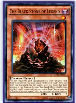 The Black Stone of Legend Ultra Rare Unlimited LDK2-ENJ05 LP - Image 1