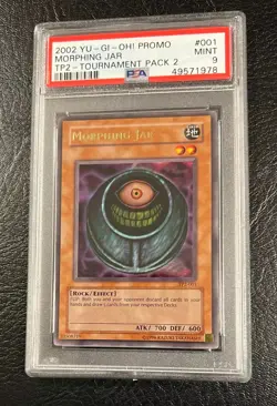 Yugioh Morphing Jar TP2-001 Ultra Rare Mint PSA 9 - Image 2