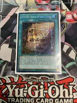WANTED: Seeker Of Sinful Spoils Prismatic Secret Rare MP24-EN122 Yugioh - Image 1