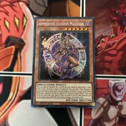 Yugioh Apprentice Illusion Magician RA04-EN023 Secret Rare 1st Ed Near Mint - Image 1