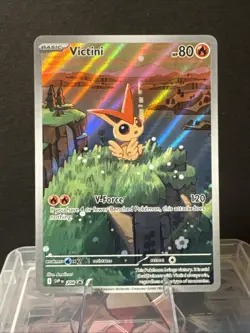 Pokemon TCG Victini 208 Black Star Promo Illustration Rare Card - Image 1
