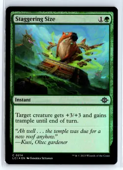FOIL Staggering Size The Lost Caverns of Ixalan - MTG Magic the Gathering Card - Image 1
