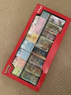 Pokemon Prismatic Evolutions Trading Card Game 8-Pack Tin Costco Factory Sealed - Image 2