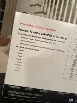 Pokemon Prismatic Evolutions Trading Card Game 8-Pack Tin Costco Factory Sealed - Image 3