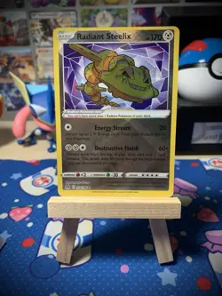 Steelix Radiant Rare Pokemon TCG Card Lost Origin 124/196 - Image 1