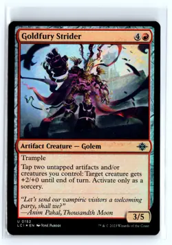 FOIL Goldfury Strider Lost Caverns of Ixalan - MTG Magic the Gathering Card - Image 1