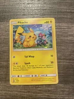 Pikachu - SM86 - Pokemon Sun & Moon Promo Holo Rare Card LP - Image 1