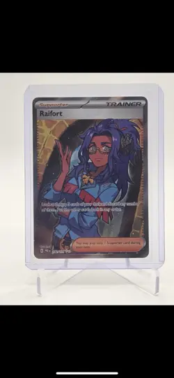 Pokemon TCG Prismatic Evolutions Raifort Full Art Trainer Card 142/131 - Image 1