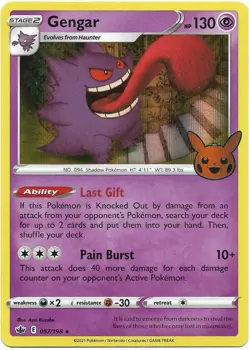 Gengar 57/198 Holo Rare Trick or Trade Pokemon TCG Card - Image 1