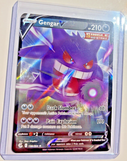 Gengar V 156/264 Swsh08: Fusion Strike Holo Pokemon TCG Ultra Rare Card - Image 1