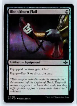 FOIL Bloodthorn Flail Lost Caverns of Ixalan - MTG Magic the Gathering Card - Image 1