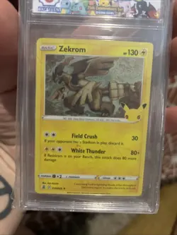 Zekrom 10/25 Celebrations Holo Rare Pokemon Card TCG 010/025 25th Anniversary - Image 4