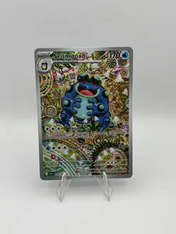 Pokemon TCG SV Black Bolt English Seismitoad #105/086 Illustration Rare Card - Image 3
