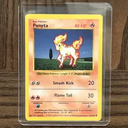 Shadowless Ponyta 60/102 Common Base Set Pokemon Card - Image 3