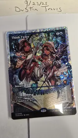 Think Twice - Fracture Foil - Showcase - MTG Foundations - RareCo - Image 1