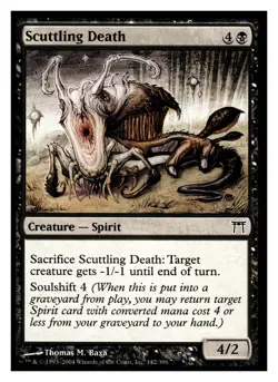 MTG Magic The Gathering Champions of Kamigawa Scuttling Death #142 - Image 1