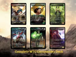 Custom MTG Commander - DC Heroes 100 Full Art Cards + Bonus (Without Box) - Image 2