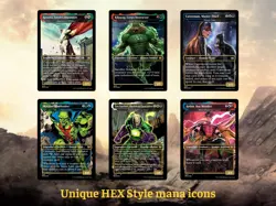 Custom MTG Commander - DC Heroes 100 Full Art Cards + Bonus (Without Box) - Image 4