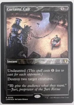 Curtains' CallEtched Foil x1 Commander Masters Magic the Gathering MTG LP/NM - Image 1