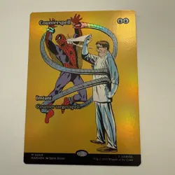 Counterspell FOIL Borderless 9 Marvel Eternal-Legal MAR MTG Mythic Unplayed Mint - Image 1