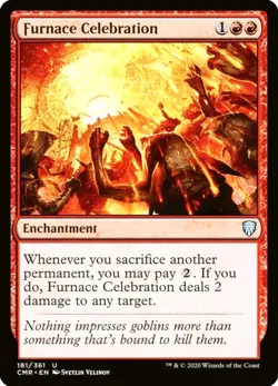 X 1 Furnace Celebration NM-M Commander Legends 181 MTG Magic The Gathering - Image 1