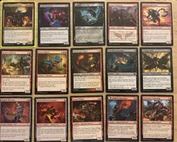 Budget Casual Commander MTG Deck Red Black Sacrifice With Akul The Unrepentant - Image 1