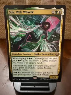 MTG Marvel's Spider-Man Silk, Web Weaver - Rare Regular 0145 NM/M+! - Image 1