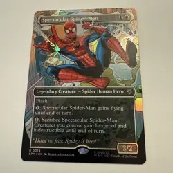 Spectacular Spider-Man FOIL Borderless 14 Marvel's Spider-Man SPM MTG Unplayed - Image 2
