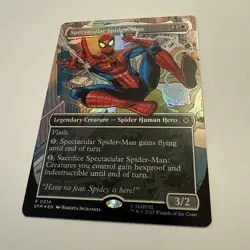 Spectacular Spider-Man FOIL Borderless 14 Marvel's Spider-Man SPM MTG Unplayed - Image 4