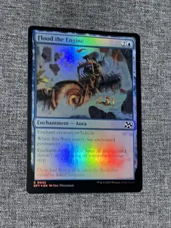 Flood The Engine DFT 0042 MTG Aetherdrift Eng Foil - Image 1