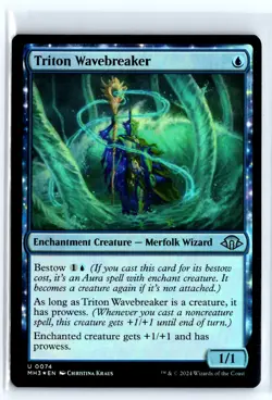 FOIL Triton Wavebreaker Modern Horizons 3 - MTG Magic the Gathering Card - Image 1