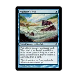 WOTC MtG Lorwyn Aquitect's Will (C) (Foil) EX - Image 1