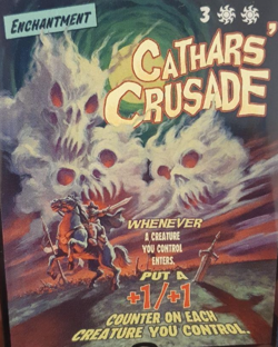 MTG Cathars' Crusade Borderless INR/0483 Movie Poster White Enchantment Mint - Image 2