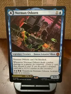 MTG Marvel's Spider-Man Norman Osborn/Green Goblin Mythic Regular 0039 NM/M+! - Image 1